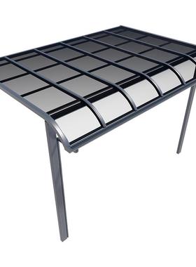 严选铝合金雨棚光户外防雨别用墅遮阳12013棚雨阳棚家耐力板篷窗