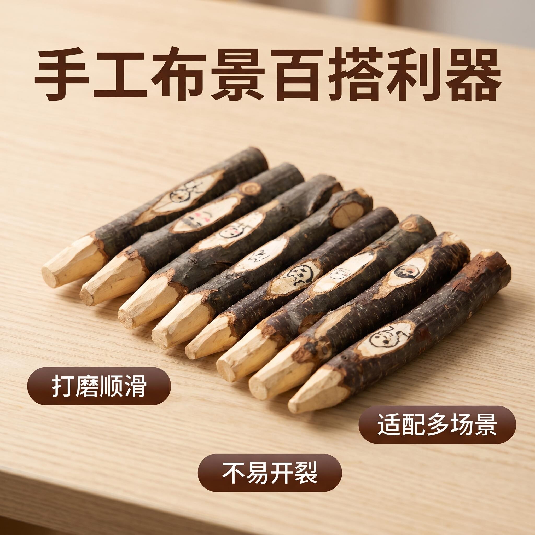 削尖树杈静物拍摄布景手工点缀