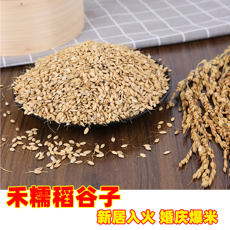 新居入伙糯米谷250g糯谷带壳糯稻谷香禾糯谷子爆米花婚庆冬圆糯谷