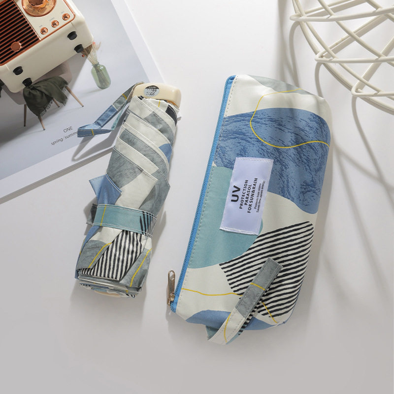 日本超轻五折遮太阳伞女防晒防紫外线小巧便携黑胶两用花伞小清新,居家日用,伞,淘宝优惠券,粉丝福利购,淘宝优惠卷