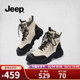 Jeep复古马丁靴女英伦风厚底短靴2025秋冬户外徒步登山鞋 女工装 靴