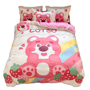 四件套全棉纯棉冰雪奇缘迪士尼卡通被套床单笠可爱公主儿童三件套