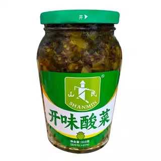 山民开味酸菜310g下饭开胃农家小菜酱菜腌菜咸菜口味不辣