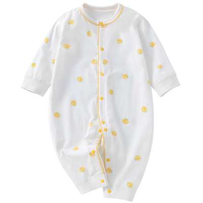 夏季薄款婴儿衣服连体衣a类纯棉长袖空调服衣服宝宝睡衣婴童哈衣