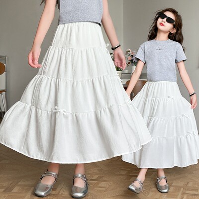 女童夏季半身裙2025新款蛋糕裙