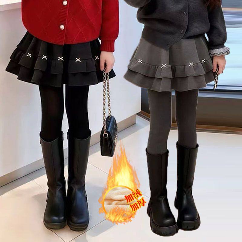 女童裤裙加绒裤子冬季儿童假两件裙裤外穿中大童一体绒加厚打底裤,童装/婴儿装/亲子装,裤子,淘宝优惠券,粉丝福利购,淘宝优惠卷