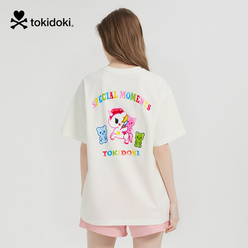 tokidoki2025夏季新款果冻趣味印花短袖T恤男女同款情侣上衣