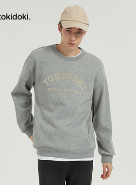 tokidoki淘奇多奇字母印花圆领卫衣加绒2024新款秋冬男女同款上衣