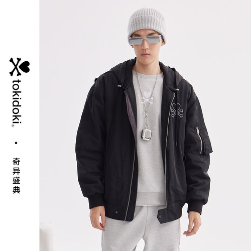 tokidoki加绒宽松时尚圆领卫衣