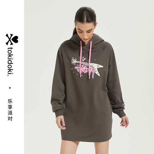 tokidoki复古H型卫衣连衣裙