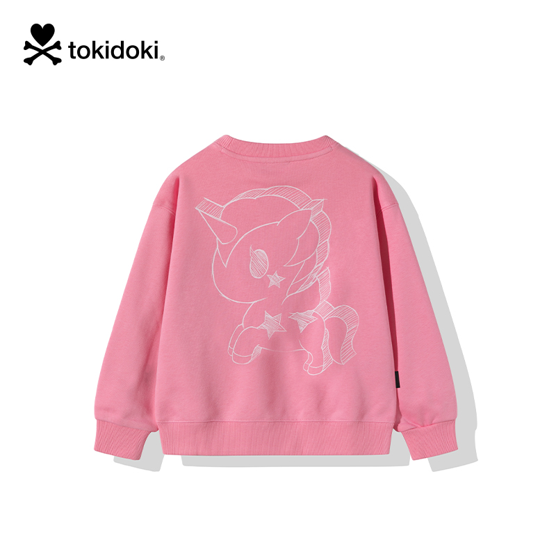 tokidoki宽松童装IP卡通印花卫衣