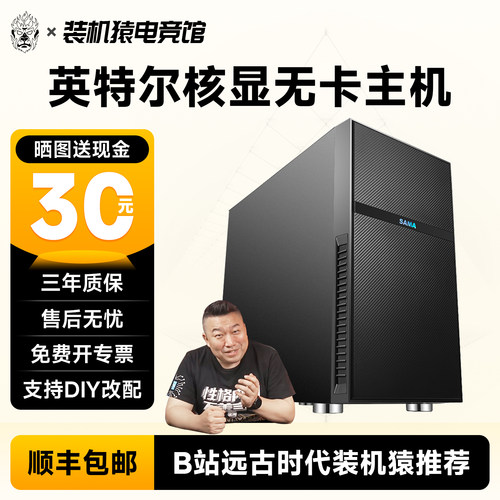 13400/13600K/270K PLUS核显无卡电脑DIY APE装机猿自营电竞馆