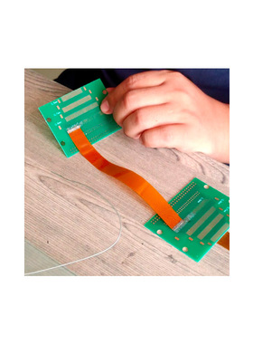 FPC排线1.2/1.25/1.27/1.5mm黄色两头焊接柔性电路板3/4/5/6/7/8P