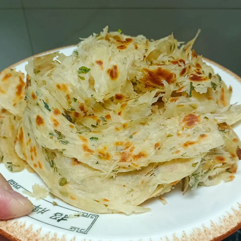 【手撕手抓饼】椒叶手抓饼美味可口手撕手抓饼手工手抓饼奶香饼