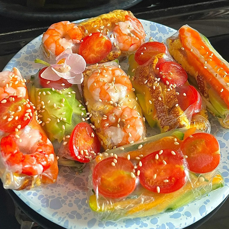春卷皮越南薄春饼透明米纸皮进口菜炸卷饼早餐半成品家用健身代餐