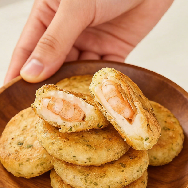 鲜虾饼虾排速食空气炸锅