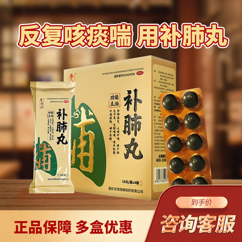 [养无极]补肺丸9g*10丸*4板/盒160丸/盒肺气不足止咳平喘补肺益气痰粘咽干舌燥气短