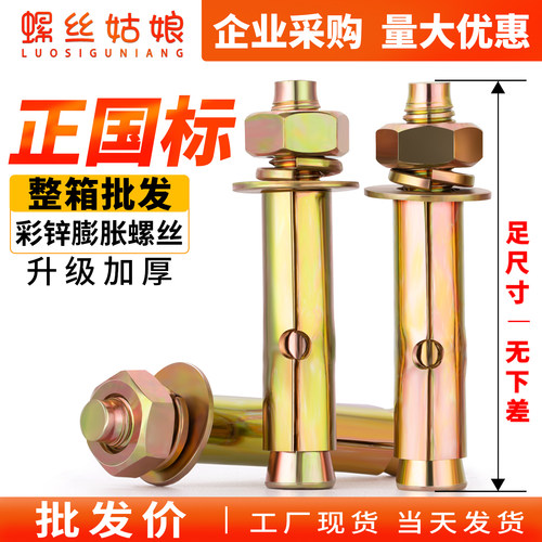整箱国标彩锌膨胀螺丝