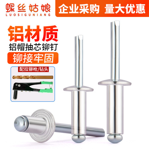 抽芯铆钉拉铆钉铝铆钉圆头铆钉柳钉拉钉批发M2.4M3.2M4M5M6厘