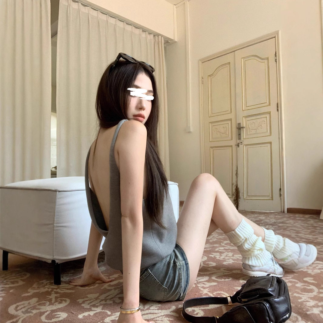 美式辣妹性感露背吊带背心女夏季吊带/背心
