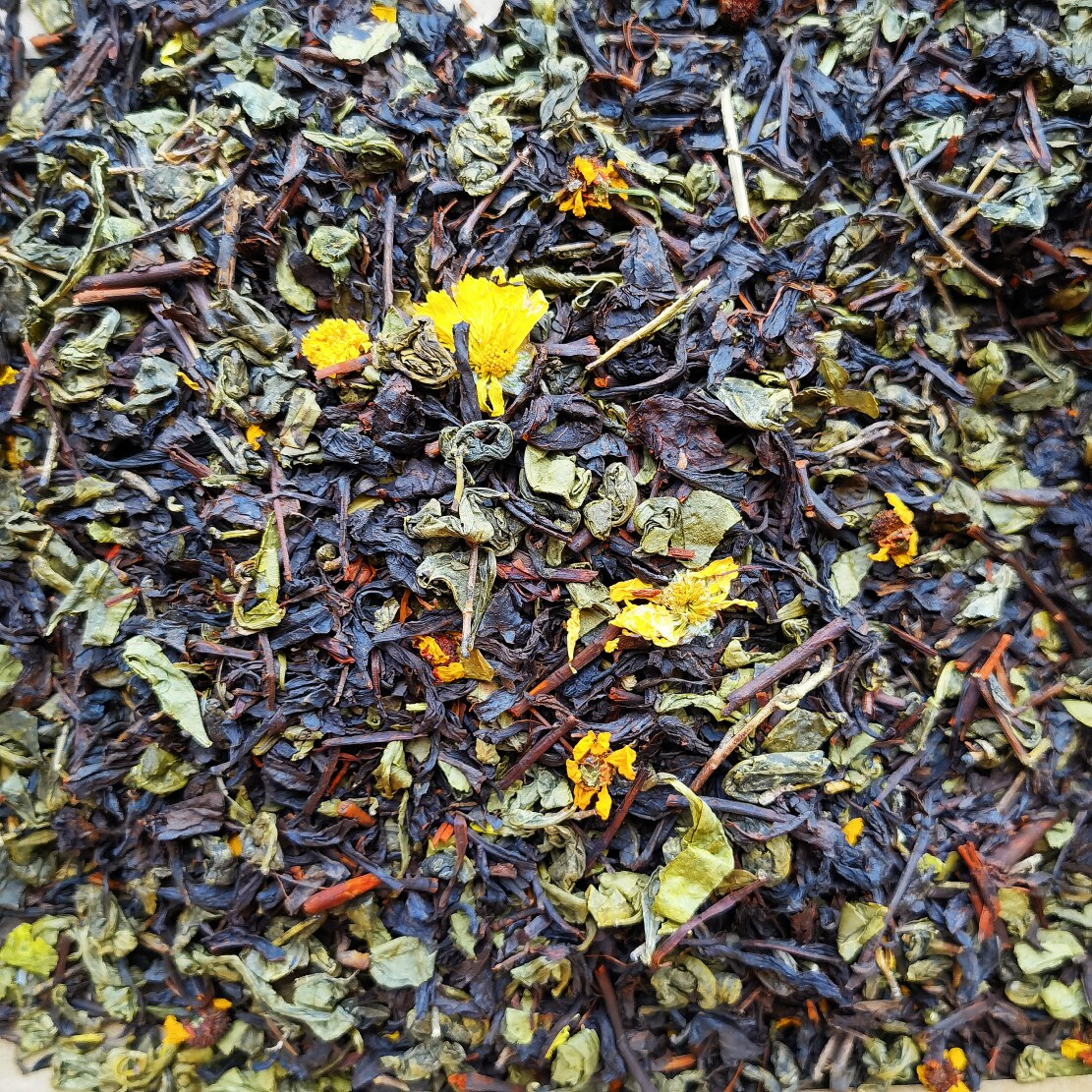 新疆维族花茶散茶调味茶伊犁调和红茶绿茶金丝黄菊混合茶沙峆迪丽图片