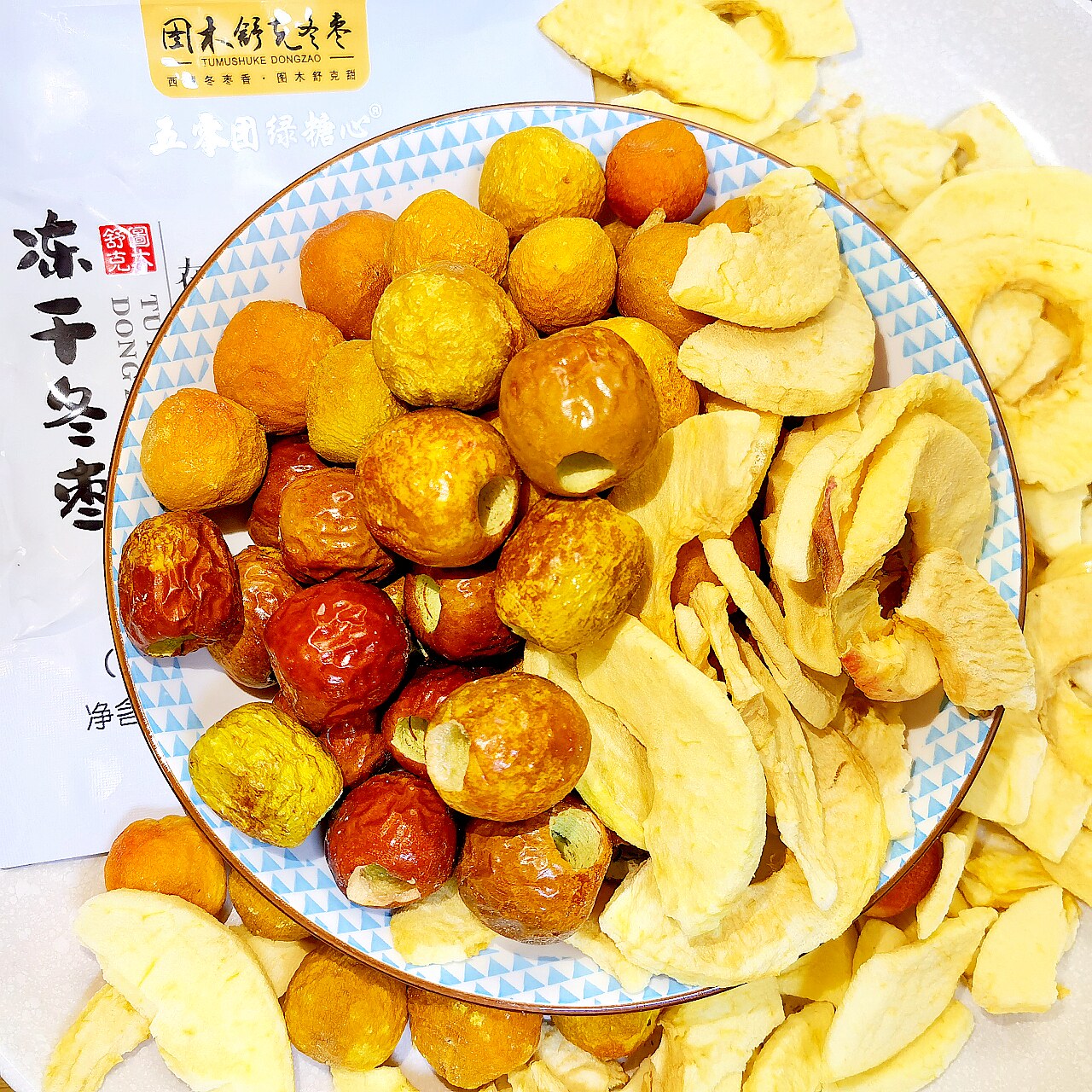 新疆零食冻干杏子冬枣苹果片干脆即食非油炸图木舒克特产泡茶煲烫