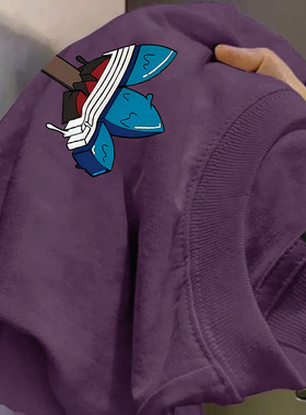 品牌折扣~外贸专柜海外撤回欧货潮牌新款百搭宽松纯棉印花短袖T恤