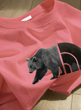 品牌折扣~外贸专柜海外撤回重磅纯棉新款百搭男女休闲印花短袖T恤