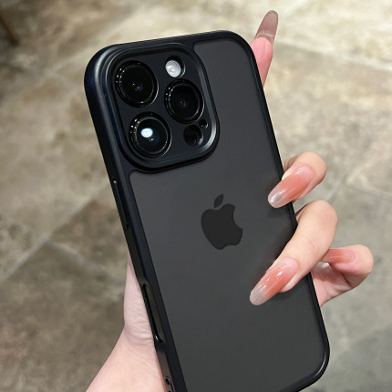 黑色磨砂适用苹果17新款手机壳iphone15promax小众16高级感14硅胶13耐脏超火12全包防摔防尘男女pm软高端13外