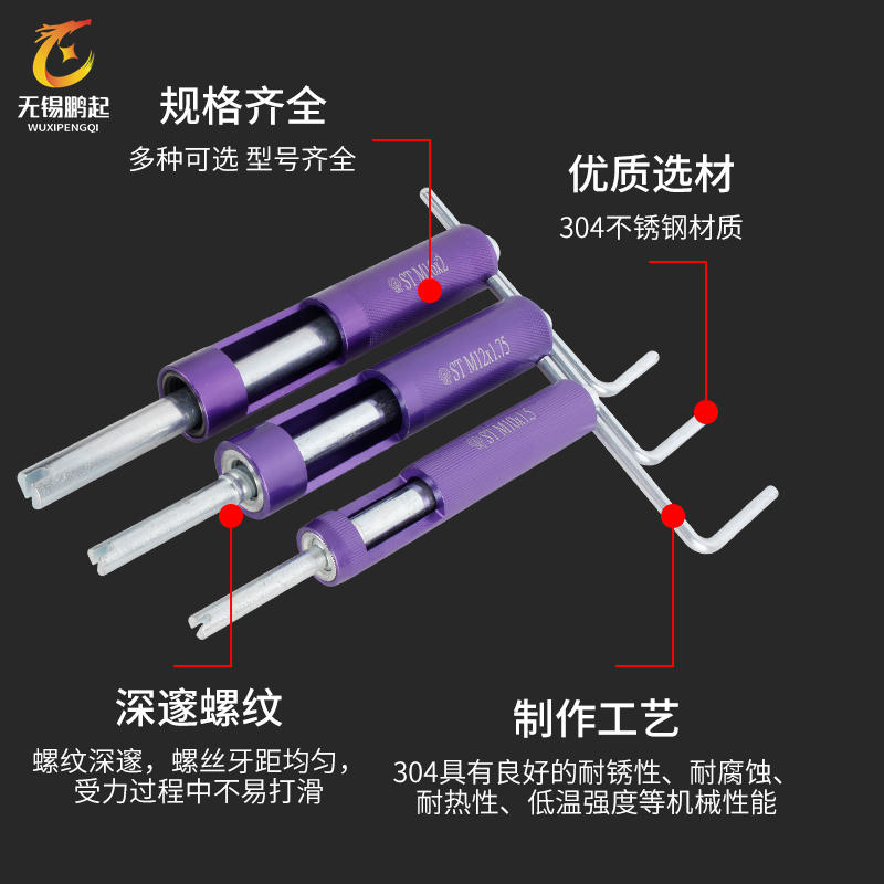 钢丝螺牙套安装工具专用丝锥三件套装螺纹修复专业套装M2-M20-封面