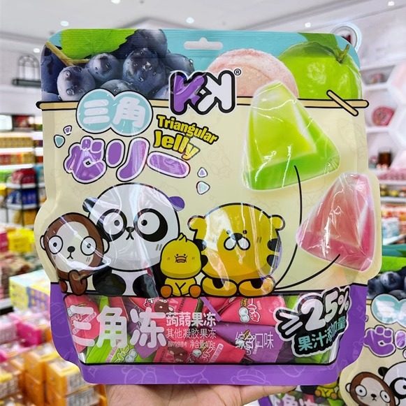 香港KK超友味三角冻蒟蒻果冻果汁味独立儿童解馋零食408g,零食/坚果/特产,果冻/布丁,淘宝优惠券,粉丝福利购,淘宝优惠卷