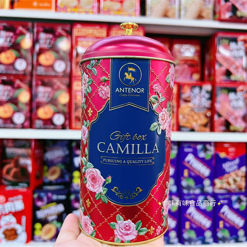 香港明选蒂拉巧克力精美铁罐装婚庆喜糖搭配送礼年货零食糖果108g
