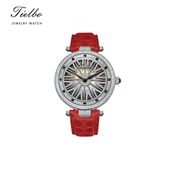 天舶TIELBO 时运亨通127高端时尚 奢华气质真皮瑞士石英潮流手腕表
