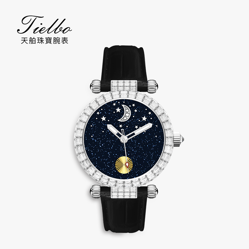 复古风男女情侣对表,机械机芯