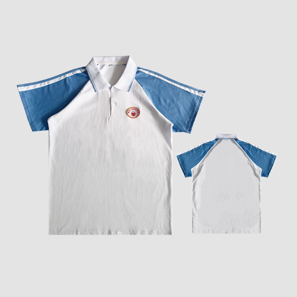 汕头潮阳一中明光学校夏季校服短袖长裤运动服套装男学生