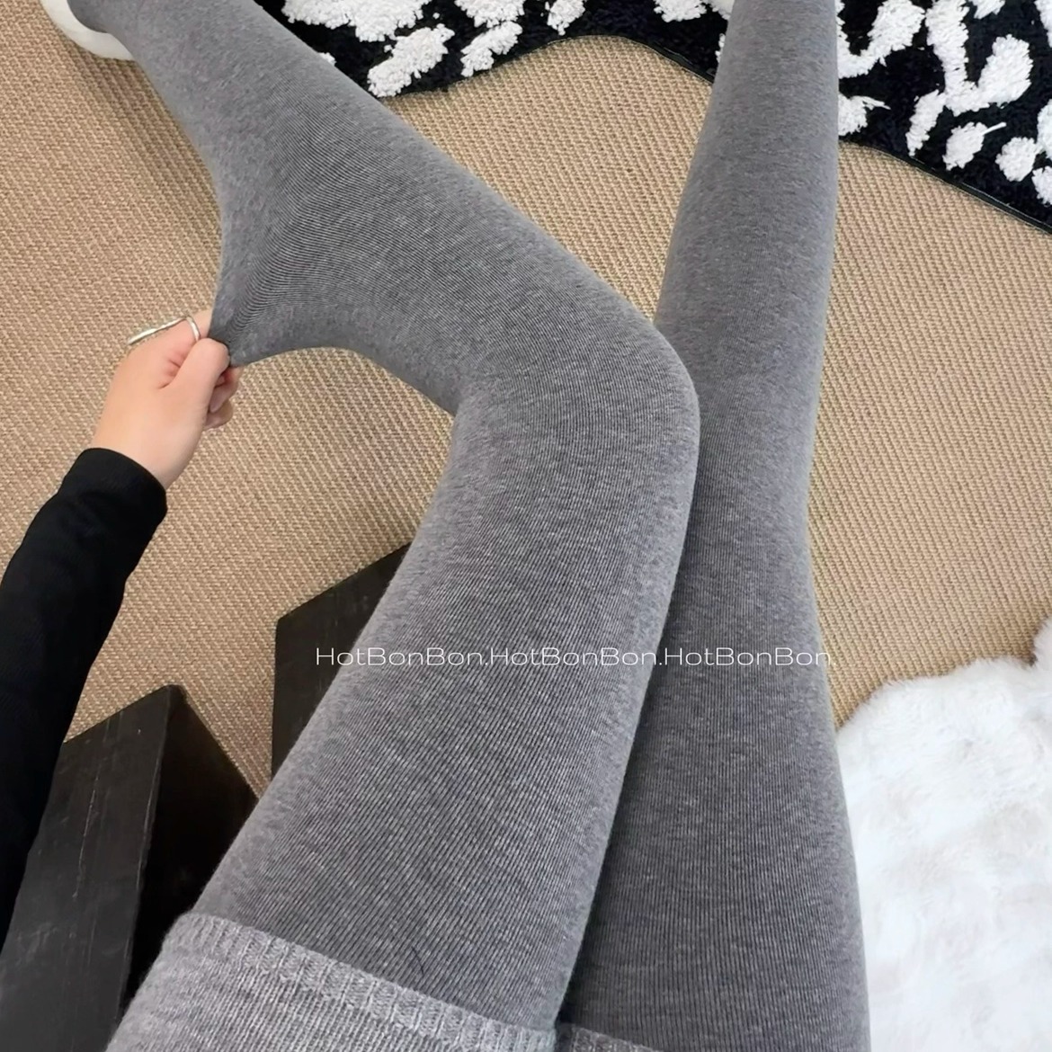 三段式金棉黑标加绒250g连裤袜