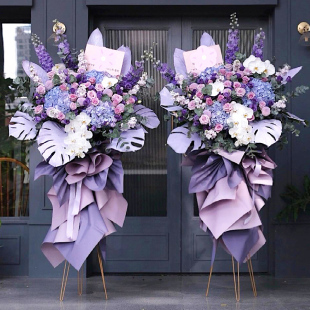 演出应援开 业花篮一对鲜花快递同城配送新店开 张乔迁合肥北京上