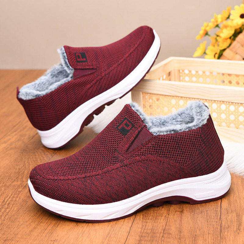 一脚蹬休闲运动棉鞋老北京布鞋女2026新款冬加绒中老年妈妈二棉鞋,女鞋,棉鞋,淘宝优惠券,粉丝福利购,淘宝优惠卷