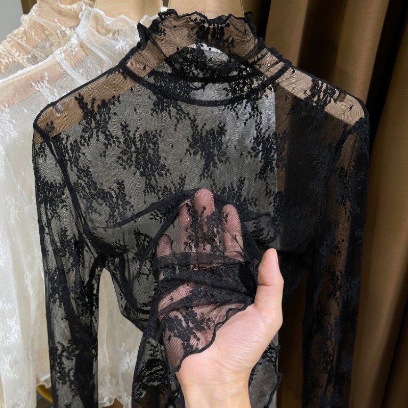 大码宽松显瘦遮肚简约纯色蕾丝衫上衣女2025秋季新款轻薄舒适透气,女装/女士精品,背心吊带,淘宝优惠券,粉丝福利购,淘宝优惠卷