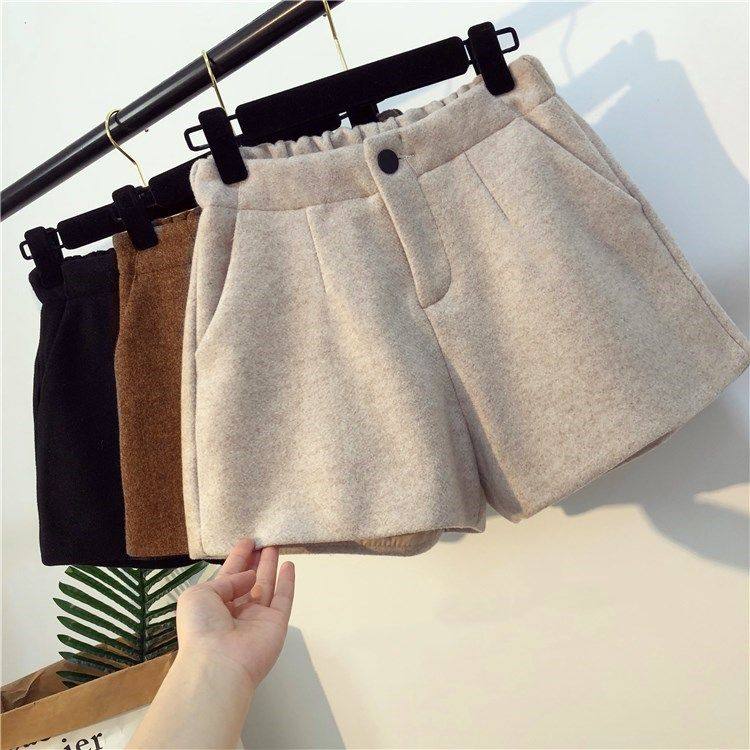 毛呢短裤女秋冬季大码2026新款宽松高腰阔腿a字打底靴裤冬款外穿,女装/女士精品,大码裤装,淘宝优惠券,粉丝福利购,淘宝优惠卷