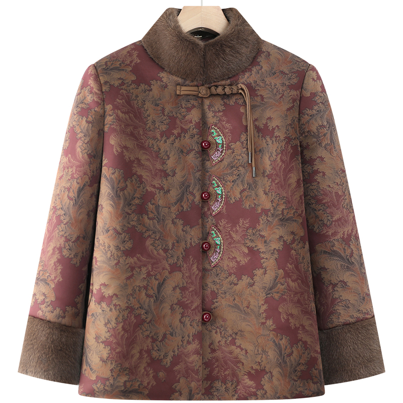 奶奶冬装棉衣女中老年人棉服