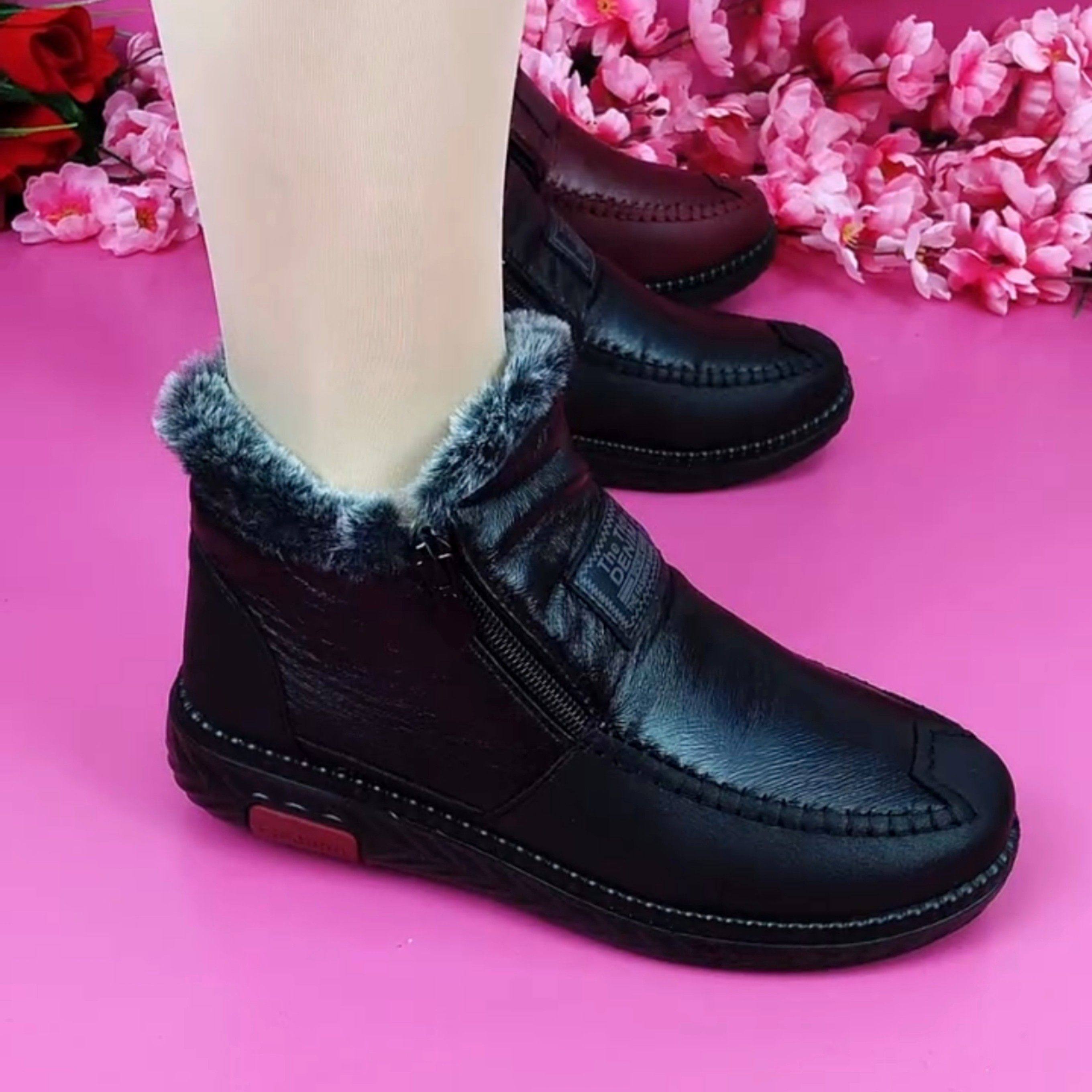 加厚保暖中老年妈妈鞋防水防滑软底奶奶短靴老北京布鞋冬季女棉鞋,女鞋,棉鞋,淘宝优惠券,粉丝福利购,淘宝优惠卷