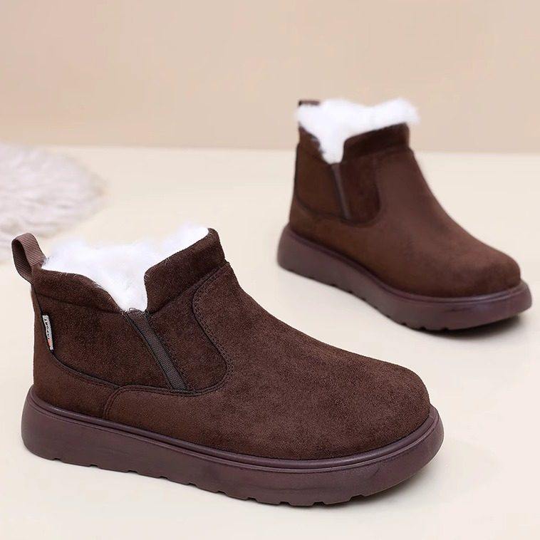 一脚蹬厚底棉靴2026冬新款老北京棉鞋时尚加绒加厚保暖中筒雪地靴,女鞋,勃肯鞋/软木鞋,淘宝优惠券,粉丝福利购,淘宝优惠卷