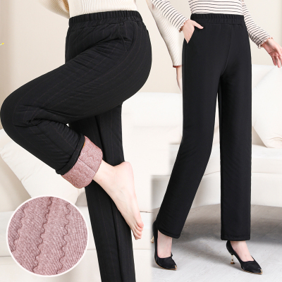 中老年人棉裤女外穿羊羔绒妈妈裤