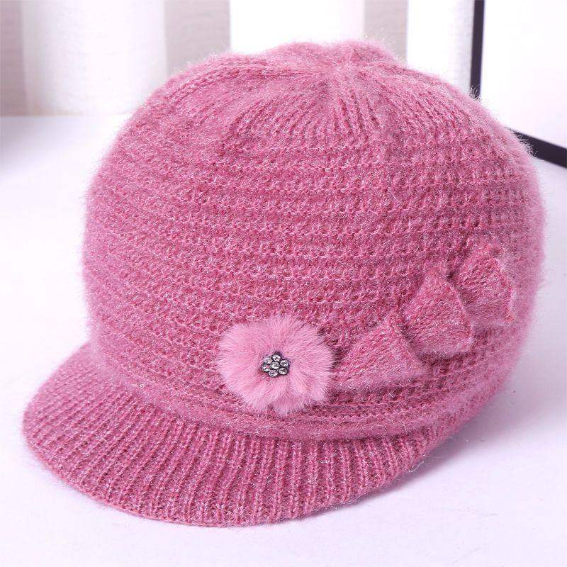 秋冬季中老年人厚毛妈妈毛线帽老太太老人帽子女冬天加绒保暖奶奶,服饰配件/皮带/帽子/围巾,帽子,淘宝优惠券,粉丝福利购,淘宝优惠卷