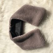 2024年新款 仿羊羔毛可拆卸假领子单卖舒适保暖毛领时尚 衣领防风领