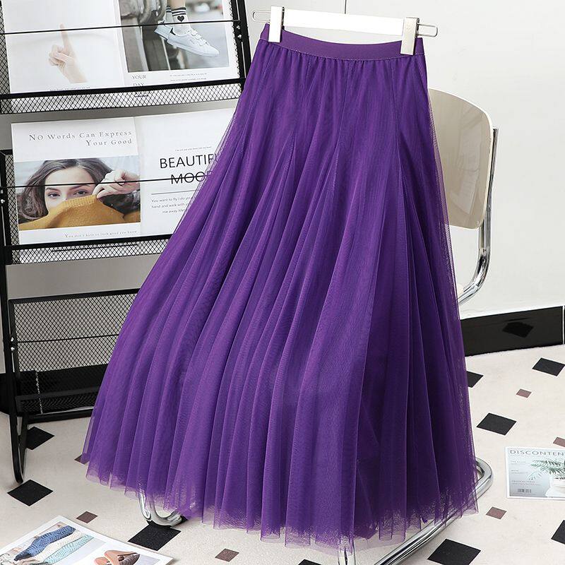 网纱半身裙广场舞纱裙720度大摆舞蹈裙高腰跳舞演出长裙a字沙裙子,女装/女士精品,大码半身裙,淘宝优惠券,粉丝福利购,淘宝优惠卷