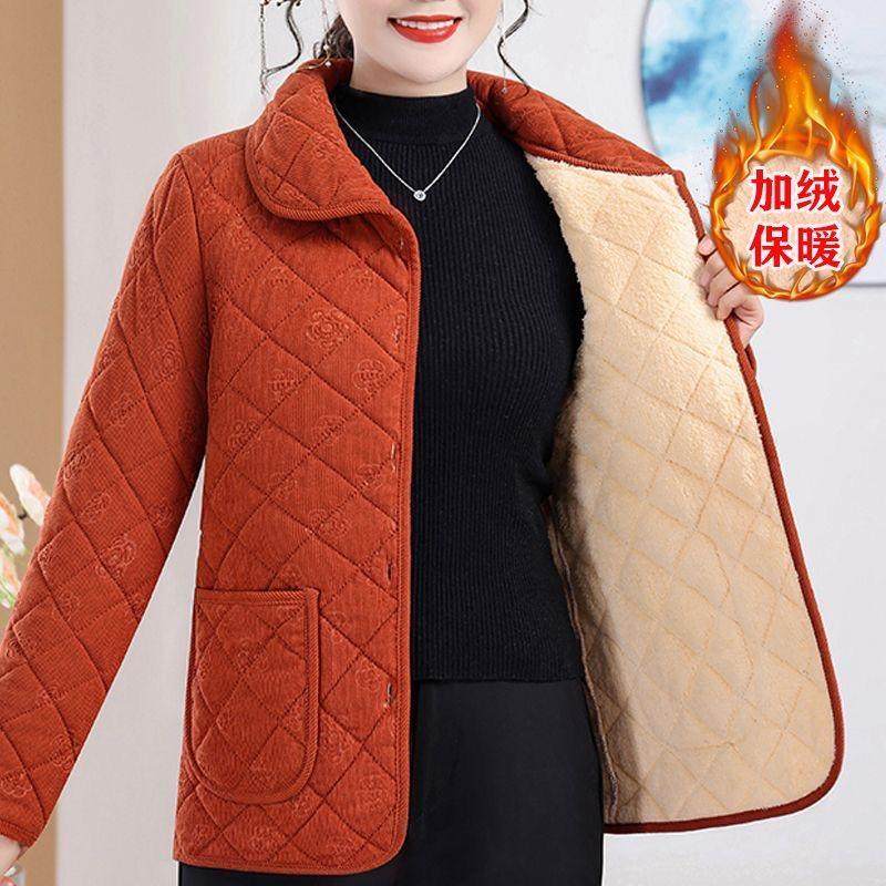 2025保暖新款短款中老年妈妈休闲宽松外套女士棉衣加绒棉服短棉袄,女装/女士精品,羽绒服,淘宝优惠券,粉丝福利购,淘宝优惠卷