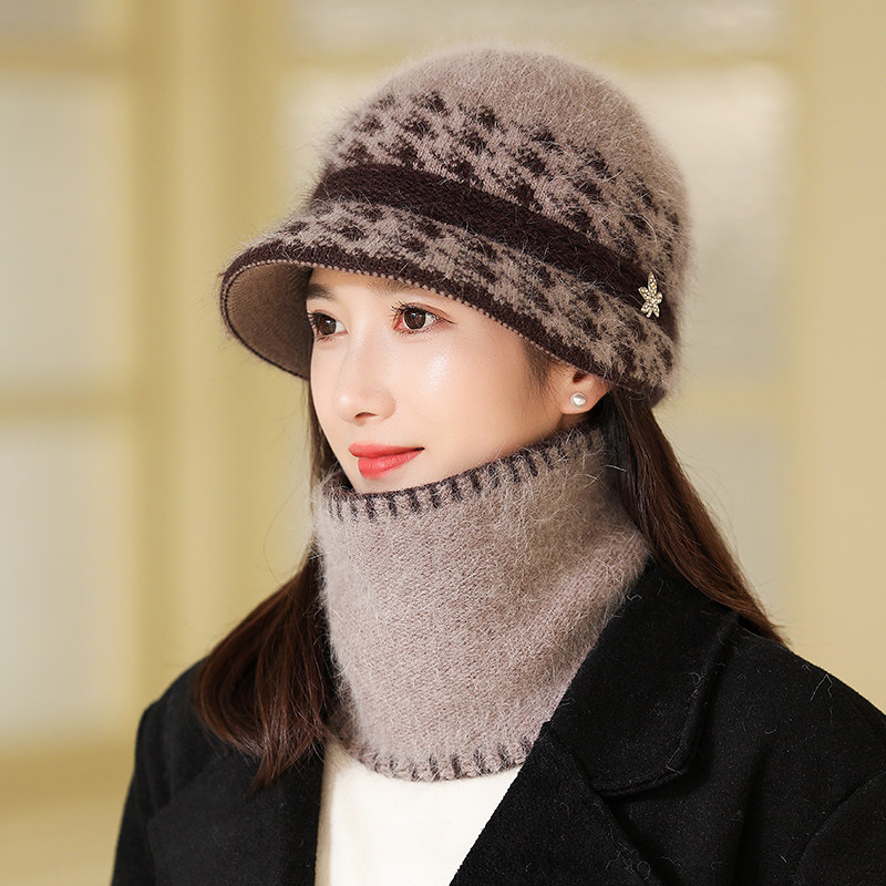 护耳防寒加厚洋气针织帽毛线帽子女秋冬季加绒保暖中老年人妈妈帽,运动包/户外包/配件,运动帽,淘宝优惠券,粉丝福利购,淘宝优惠卷