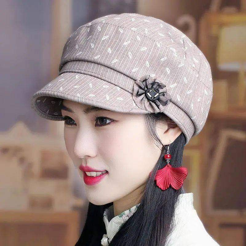 中老年帽子女2026春秋新款中年薄款妈妈布帽八角帽老人奶奶鸭舌帽,运动包/户外包/配件,运动帽,淘宝优惠券,粉丝福利购,淘宝优惠卷